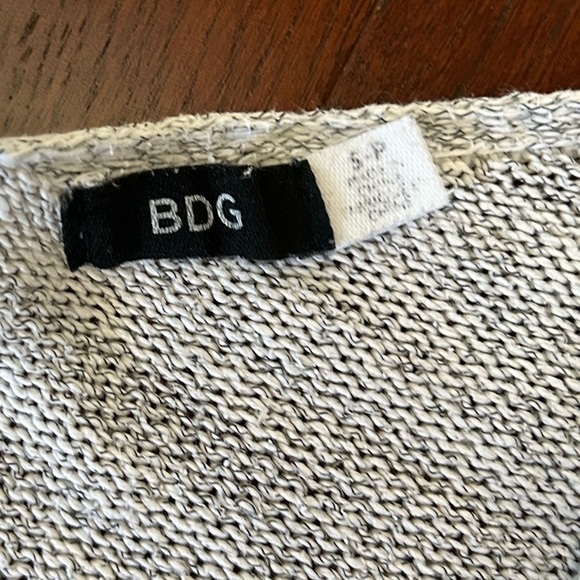 BDG Urban Outfitters Heathered Gray Open Front Cardigan size SP - Picture 8 of 10